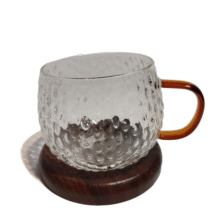 لیوان مدل پیرکس دسته رنگی کد 450ML